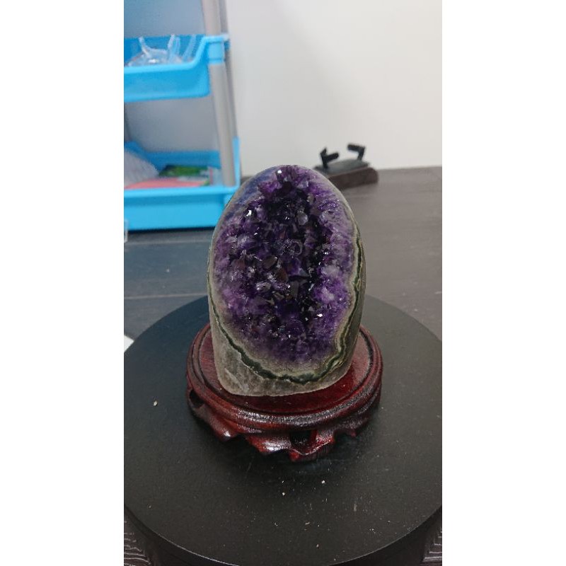 頂紫 ESP 紫晶鎮 728g 烏拉圭 7A 天然水晶 紫水晶 招財 擺件 擺飾 風水 晶鎮 晶片 晶簇 #紅19