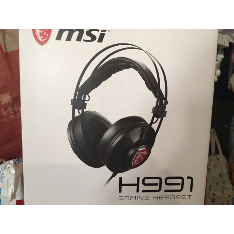 H991 GAMING HEADSET 電競耳機+ 全新微星 MSI Clutch GM08 電競滑鼠