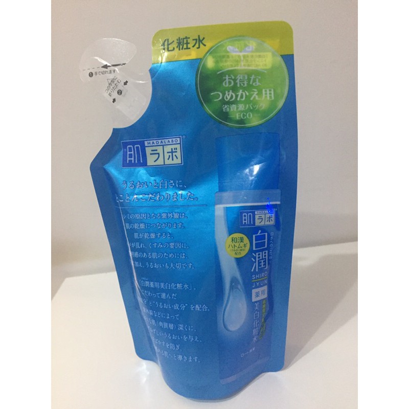 ROHTO肌研白潤美白化妝水 清爽型補充包 170ml