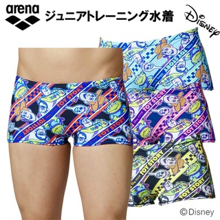 成人S號,孩童版現貨Arena迪士尼ToyStory玩具總動員TOUGH-SUIT男子泳褲彩虹持久耐穿DIS-0353