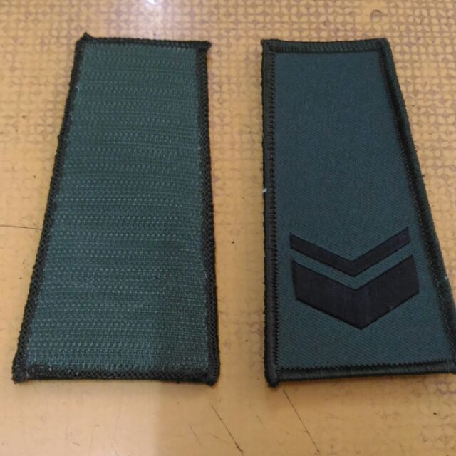 空軍 海軍陸戰隊迷彩服（綠邊）肩章一副