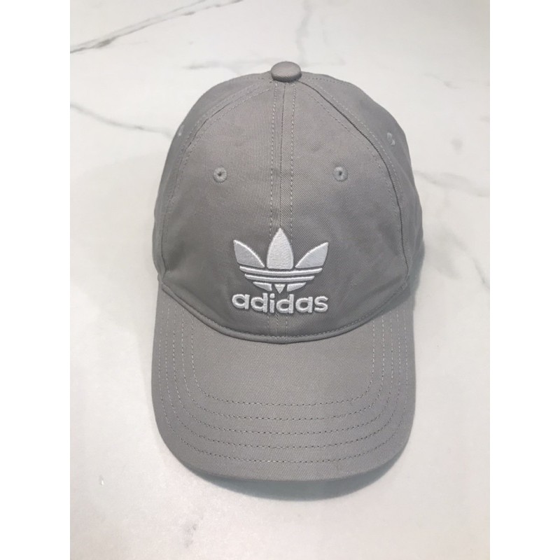 客訂保留中：ADIDAS Originals Trefoil Cap 灰帽 三葉草 愛迪達 鴨舌帽 BK7282