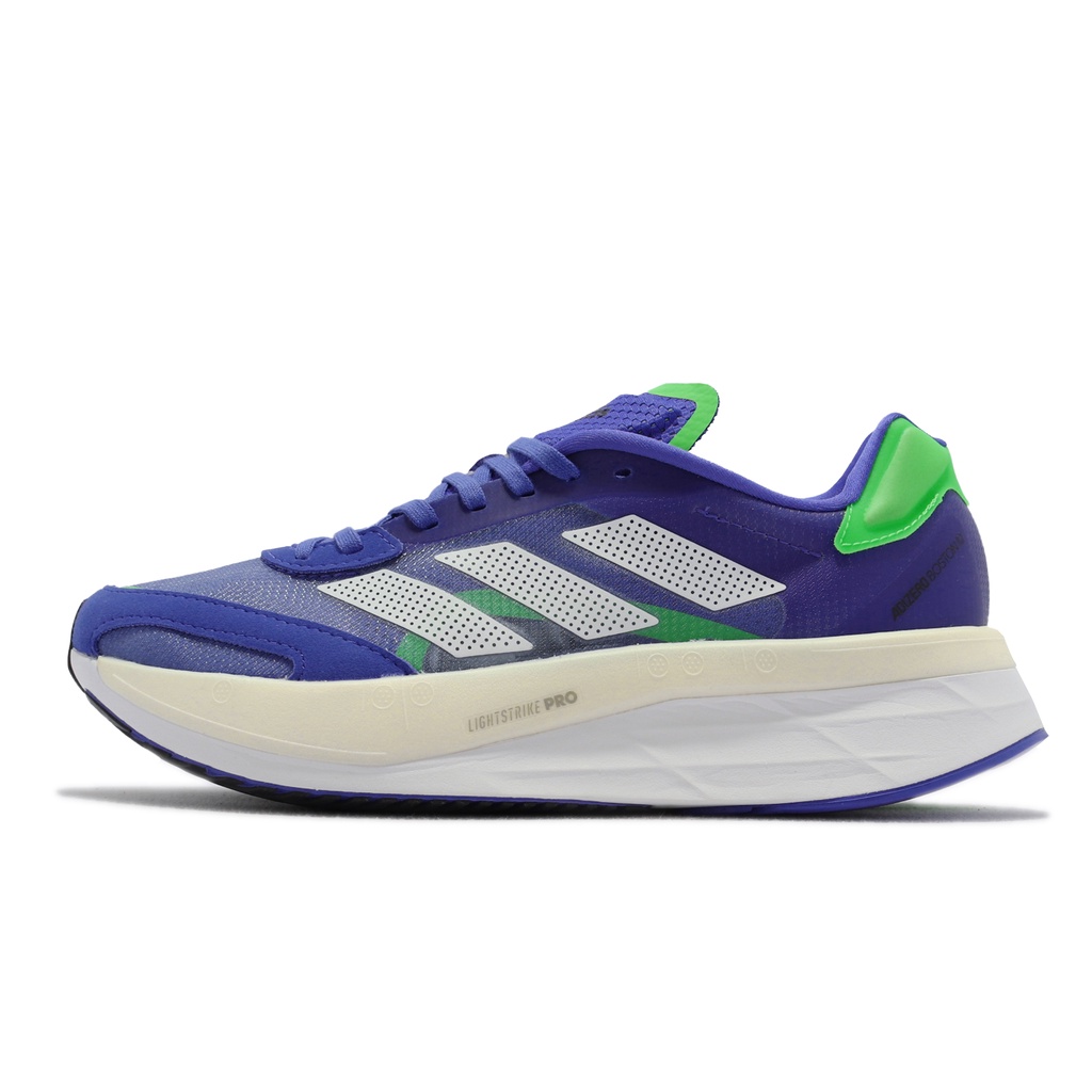 adidas 慢跑鞋 Adizero Boston 10 M 藍 白 綠 台北馬拉松 男鞋 【ACS】 FZ2498