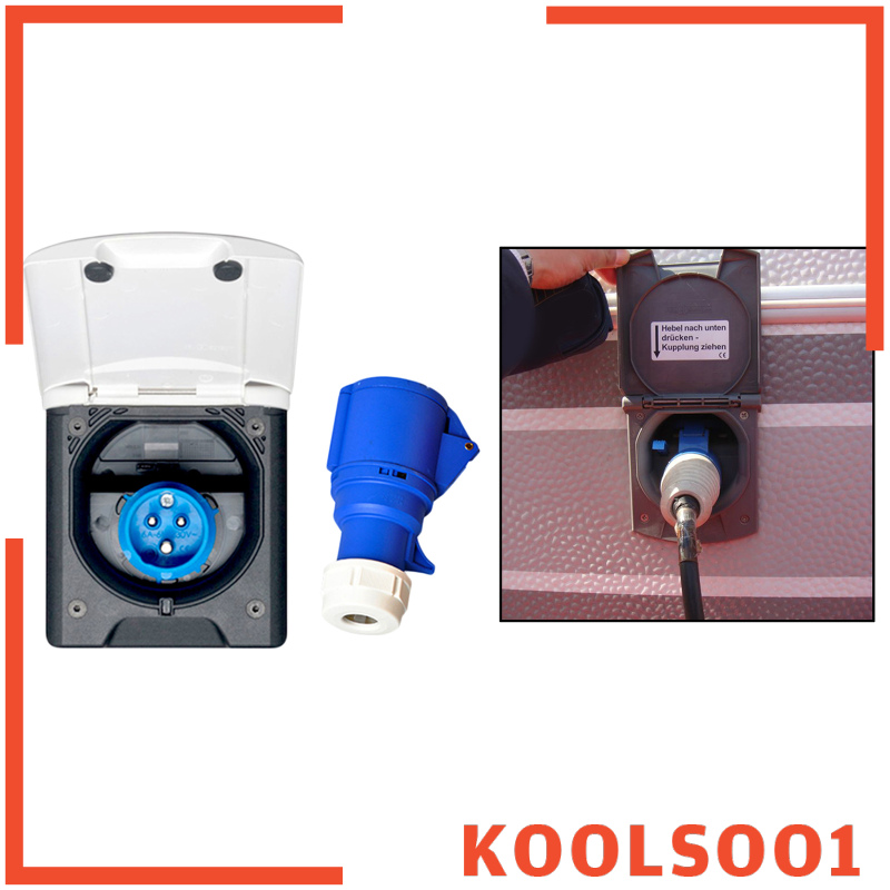 Koolsoo1 露營車房車外部掛鉤電源插頭插座2v 240v 16a防水 蝦皮購物