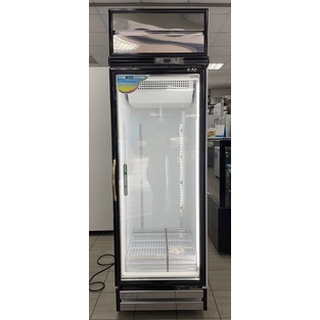 冠億冷凍傢俱行 臺灣製瑞興600L 冷藏展示冰箱/玻璃冰箱/冷藏冰箱/時尚黑版本