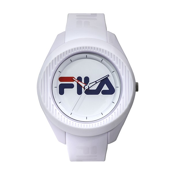 【FILA 斐樂】大錶徑簡約LOGO造型腕錶-純淨白/38-160-006/台灣總代理公司貨享半年保固