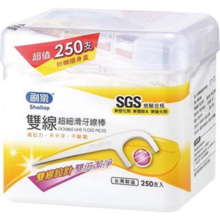 刷樂 超細滑雙線牙線棒250隻