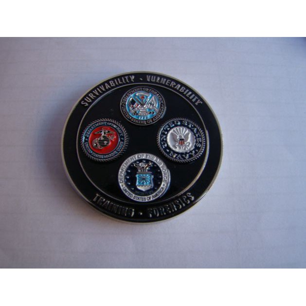 美國海陸空徽紀念幣 雙面徽章 金屬徽章紀念幣  純銅