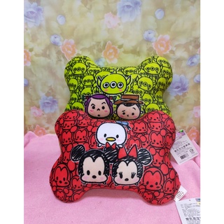迪士尼 正版 tsumtsum 疊疊樂 小靠枕 車枕 三眼怪 巴斯光年 胡迪 骨頭枕 午睡枕