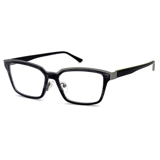 光學眼鏡 知名眼鏡行 (回饋價) - 薄鋼鏡框+複合材質光學鏡框 質感灰雙色系列 15248光學鏡框 (複合材質/全框)