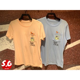 S.G NIKE NSW 蝴蝶 蘑菇 刺繡標語 口袋 休閒 短袖 短T 女生 DD1463-436 DD1463-805
