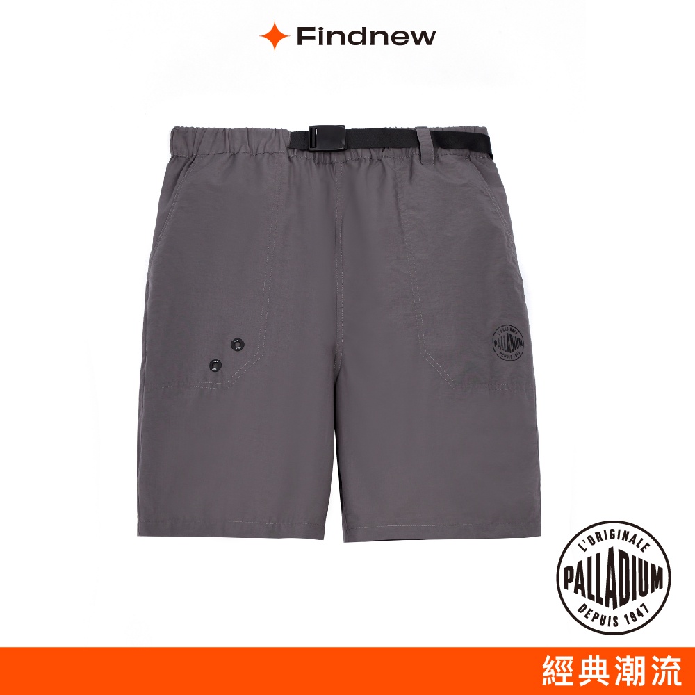 PALLADIUM 不對稱可調式腰帶鬆緊短褲 男款 105983-015【Findnew】