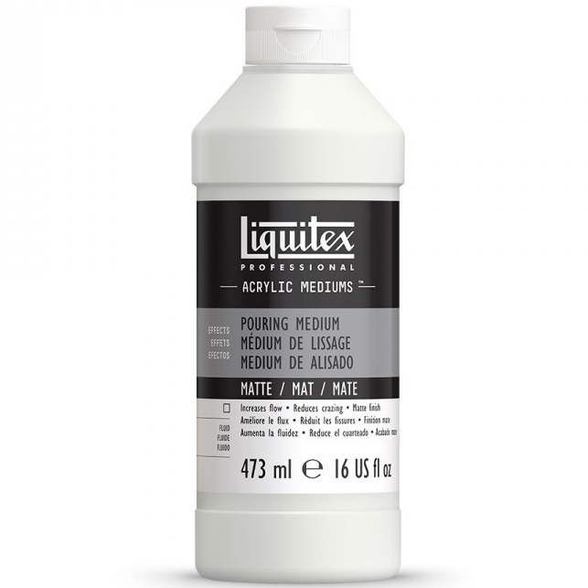 Liquitex Pouring Medium Matte 啞光壓克力顏料潑灑介質473 ml - 6116 法國麗可得