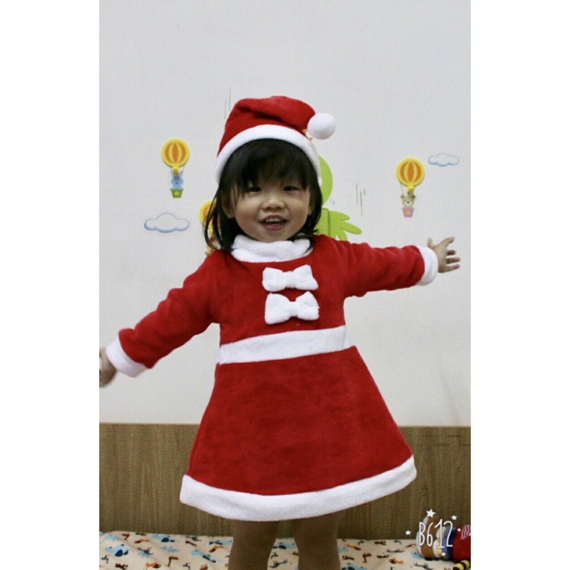 寶寶造型服。聖誕女寶連身裝+帽☆║團拍║攝影║嬰兒寫真║☆