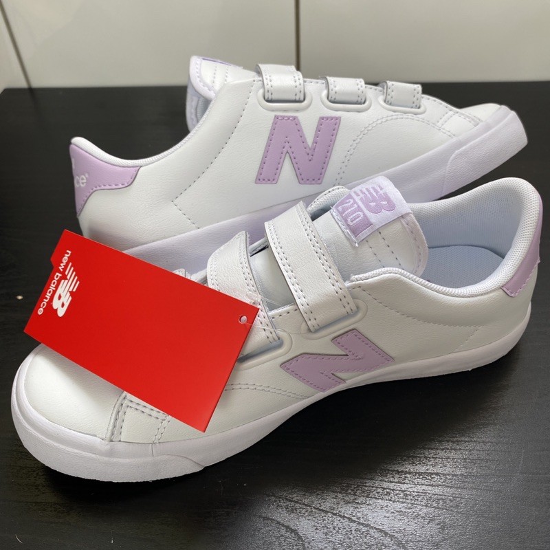 韓國購入 New Balance NB 210 魔鬼氈 休閒鞋  (白/粉紫) size 23/37.5/4.5/5