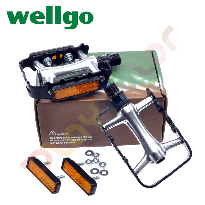 【wellgo M20 踏板】鋁合金 反光 CR-MO 鉬鉻合金 培林式 輕量化 維格 MTB 自行車【2065562】