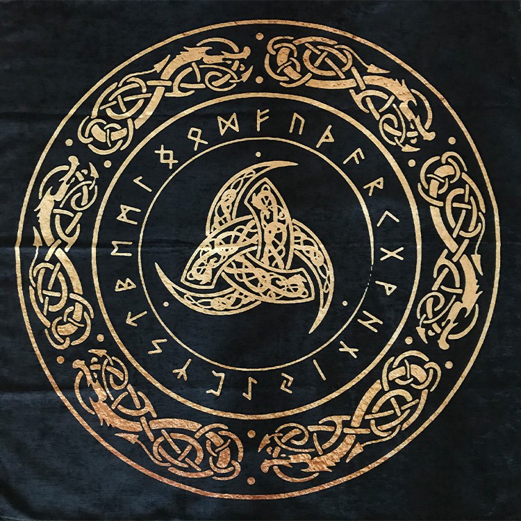 魔法占卜儀式布 祭壇布 塔羅布 凱爾特結盧恩符文儀式布塔羅專用桌布t137 蝦皮購物