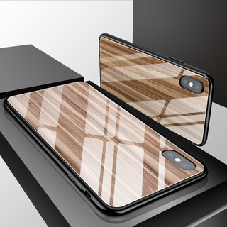 🔥秒出貨🔥 IPhoneXS 木紋 玻璃殼 鋼化玻璃 手機殼 IPhone6 IPhone7 I8 Plus