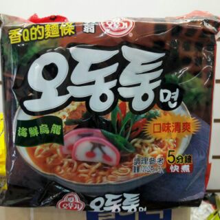 現貨韓國不倒翁 海鮮烏龍湯麵5包入（辣味）