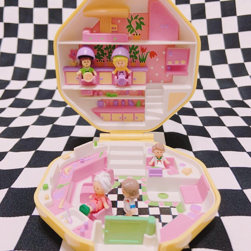 Polly Pocket 1990 美髮美容院 齊全 口袋芭比