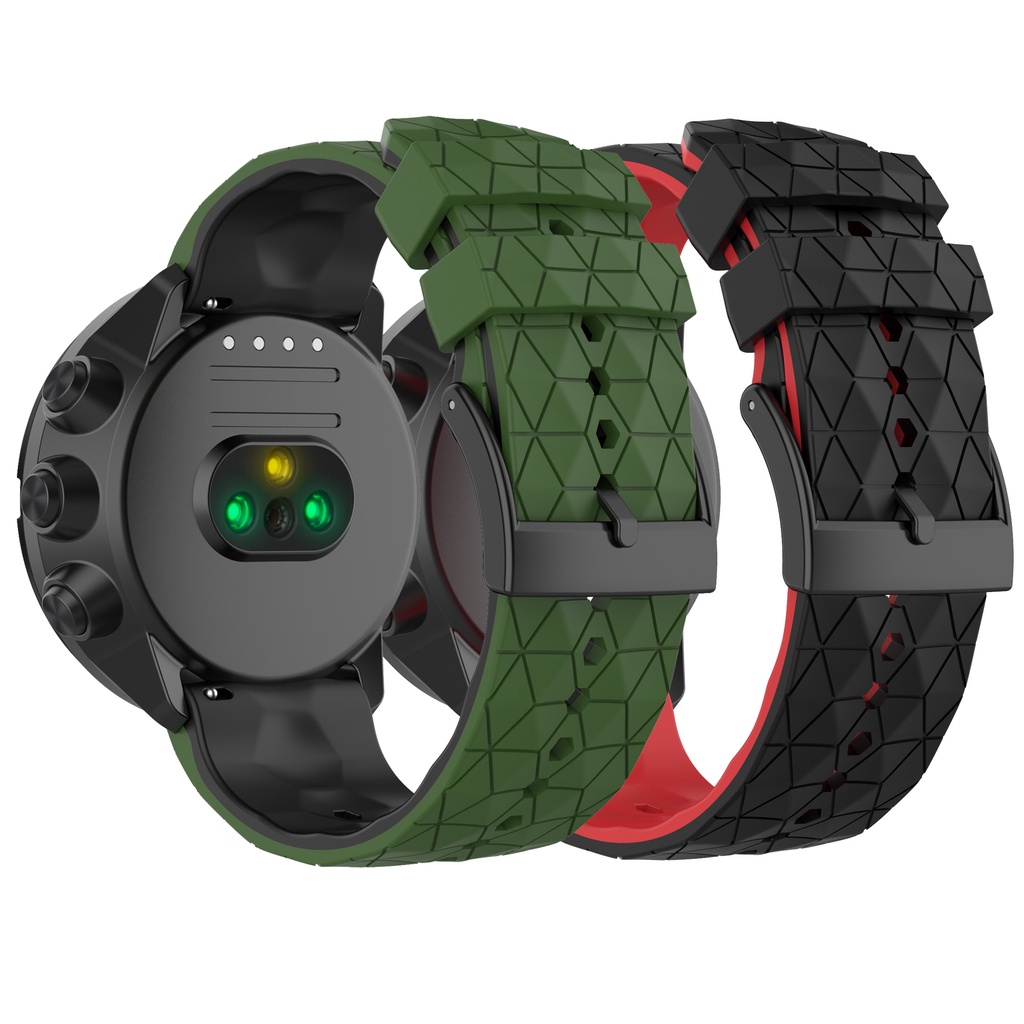 Suunto Sport Baro TRAVERSE 錶帶 24mm 雙色 矽膠 快拆 運動 透氣