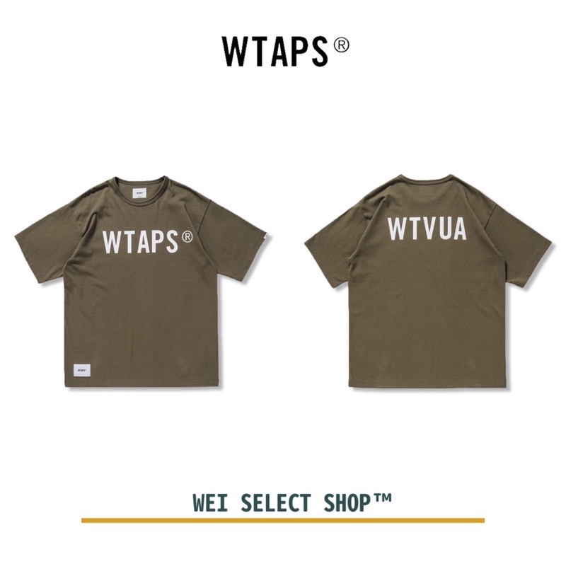 【WEI】WTAPS 21SS BANNER / SS / COTTON 字體短袖 WTUVA DESIGN TEE