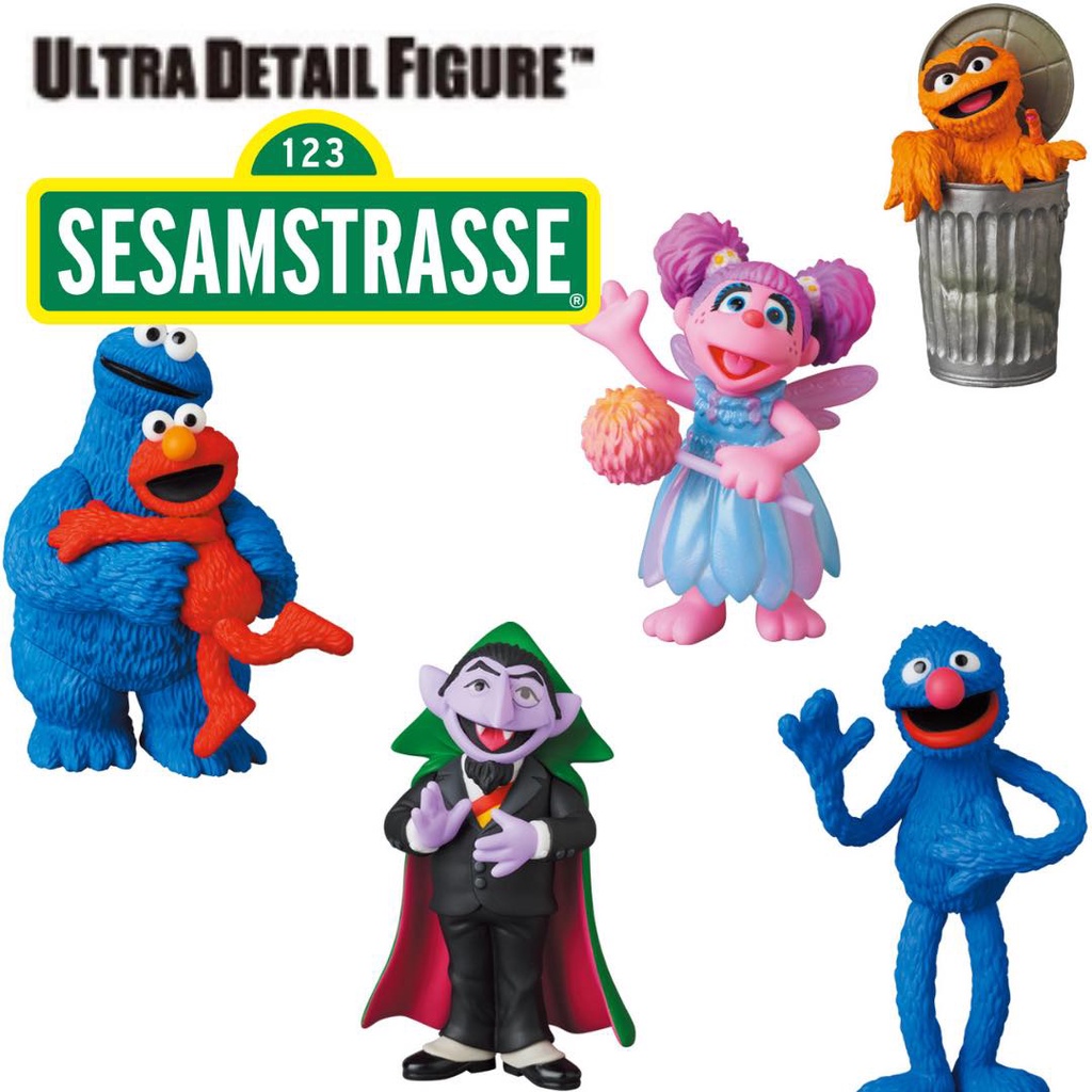 BEETLE MEDICOM TOY UDF 芝麻街 SESAME STREET ELMO 餅乾怪獸 公仔 大全套