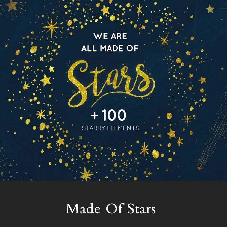 ipad電子手賬素材goodnotes貼紙美化金色白色星星月亮12星座流星 蝦皮購物