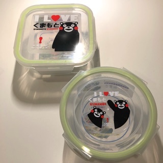 Kumamon 熊本熊 密扣式玻璃微波保鮮盒