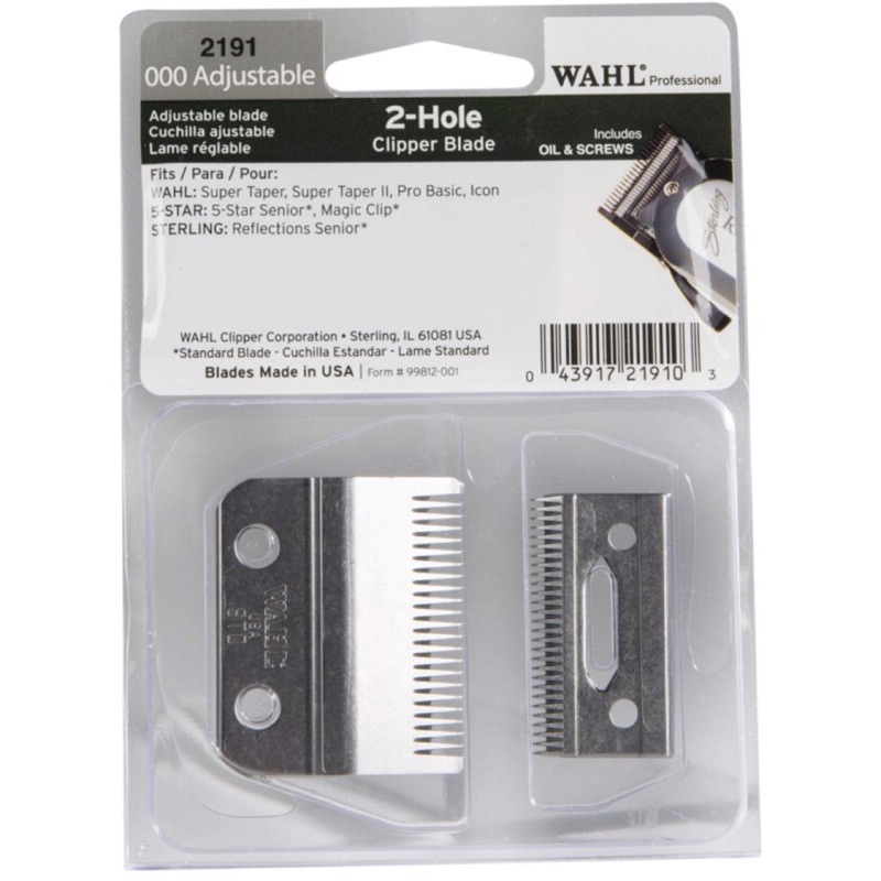 Wahl 華爾Senior 電剪替換刀頭#2191 。適用紅色五星魔術電剪以及Sterling， 現貨供應中