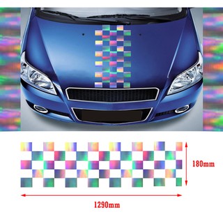 引擎蓋 車頂 行李箱 七彩雷射 賽車格紋貼紙 適用 E36 E39 E38 E92 E60 E63 X1 X2 X3