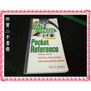 【珍寶二手書齋3B21】The Fast Forward MBA Pocket Reference:0471145955