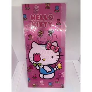 Hello Kitty 長型 小雙層 L夾 票卡收納
