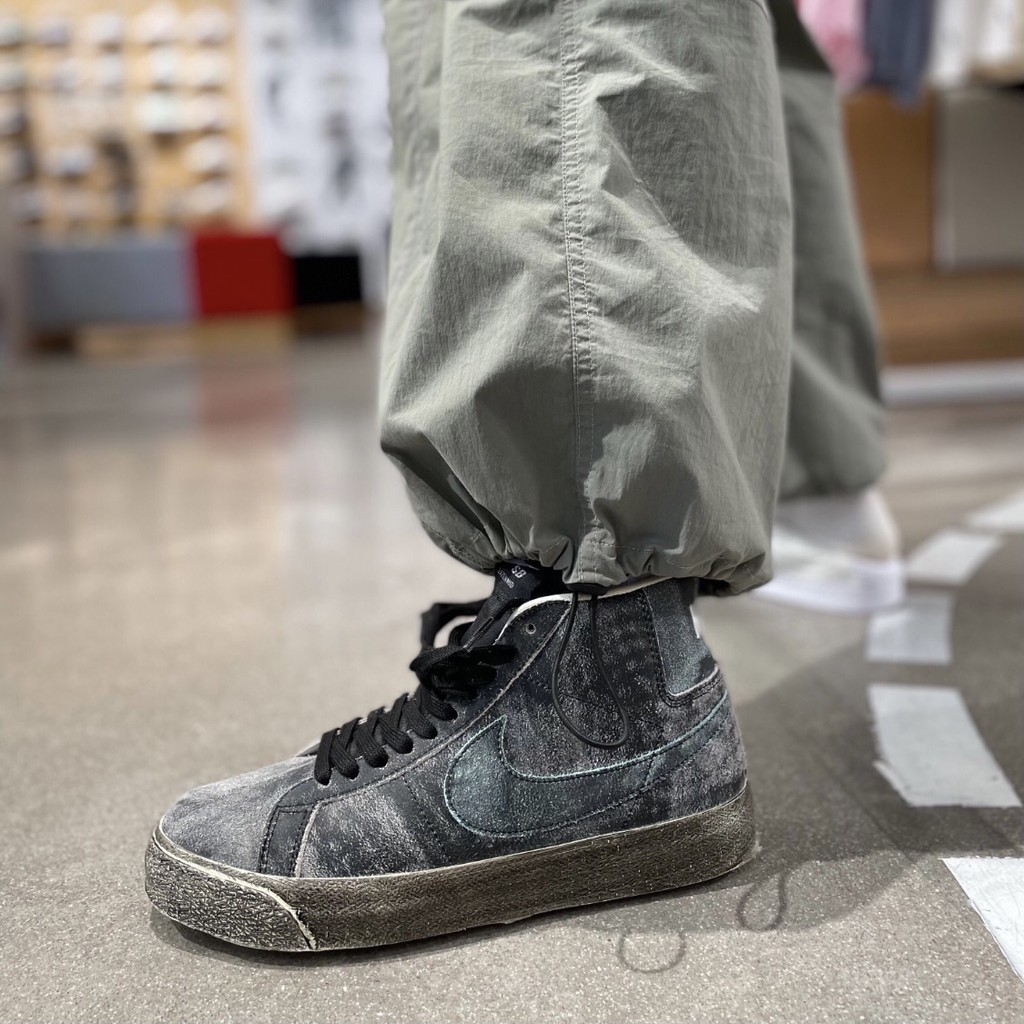 nike sb blazer mid faded black
