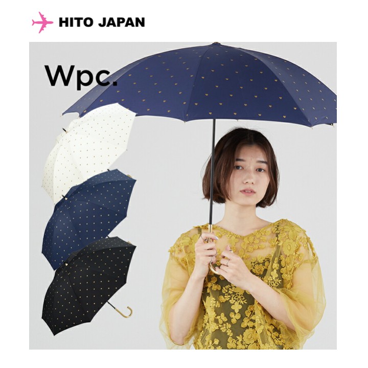 wpc 正版 塗層傘  日本進口 愛心 吊飾「99%紫外線遮蔽率與遮光率＋隔熱」晴雨傘 直傘 長傘