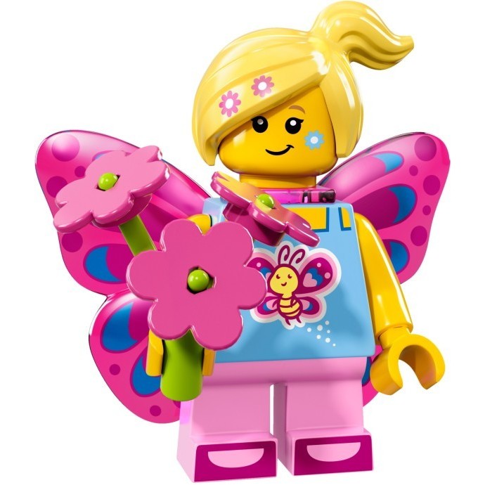 【佳樂】LEGO 樂高 蝴蝶女孩 花 化裝舞會 17代 71018 Minifigures 7號