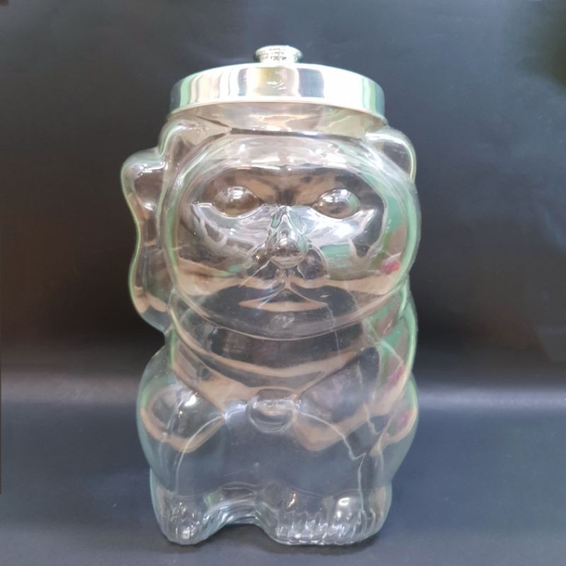 ⭐喔啦玩具店⭐日本製造 復古 招財貓 玻璃瓶 玻璃罐 糖果罐 收納罐 復刻 老品