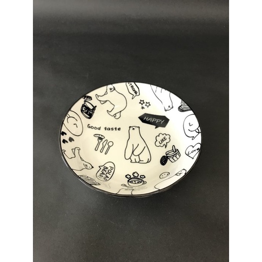 鍋碗瓢盆餐具北極熊6.5吋湯盤