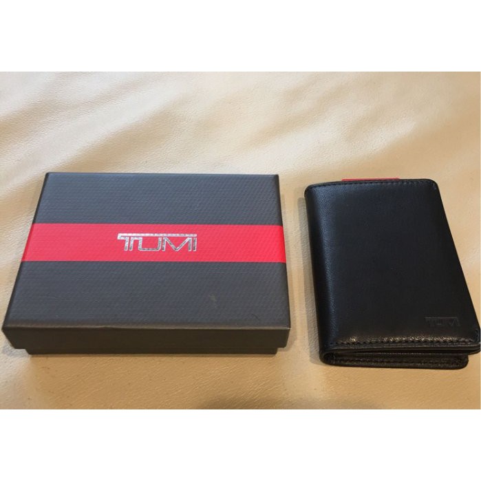保證全新正品 TUMI 黑色 羊皮材質 信用卡夾 證件夾 名片夾 證件包