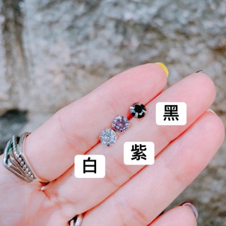 💎現貨熱銷款💎 百搭四爪火光鋯石925耳線 一對入 百搭耳線 造型耳線 耳線 耳環
