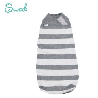 【樂森藥局】美國 Swado 全階段靜音好眠包巾 灰白條紋 幫助睡眠 好眠 睡眠神器 寶寶包巾 嬰兒包巾 有機棉