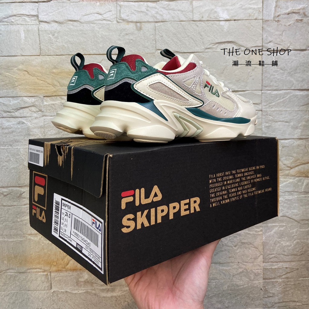 FILA SKIPPER 老爹鞋復古運動鞋慢跑鞋1RM01154-940 | 蝦皮購物