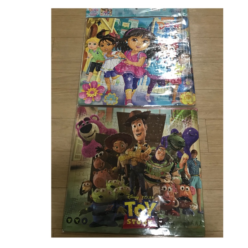 100片 拼圖 2組 Dora 玩具總動員 （益智遊戲）
