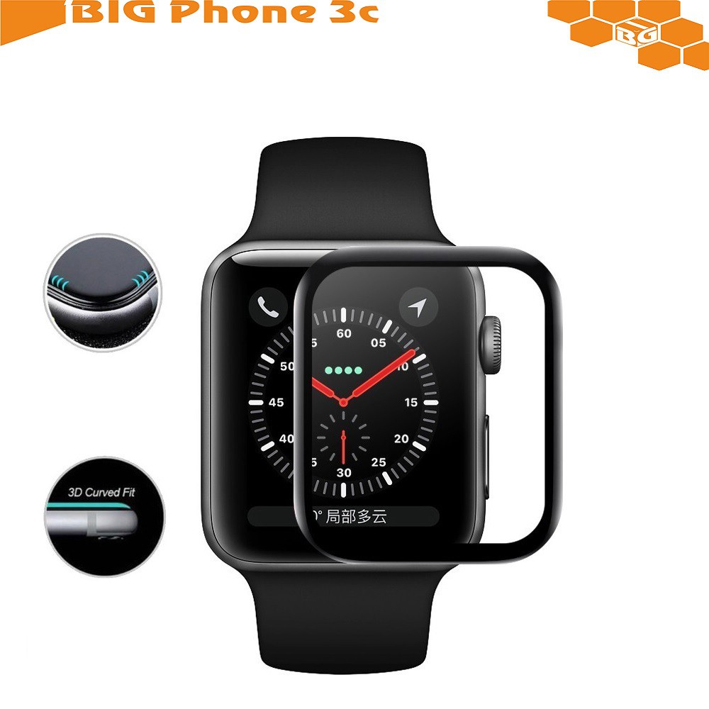 BC【3D曲面複合】Apple Watch Series 4代/40mm 44mm 手錶熱彎膜 防刮 耐刮全螢幕 保護貼