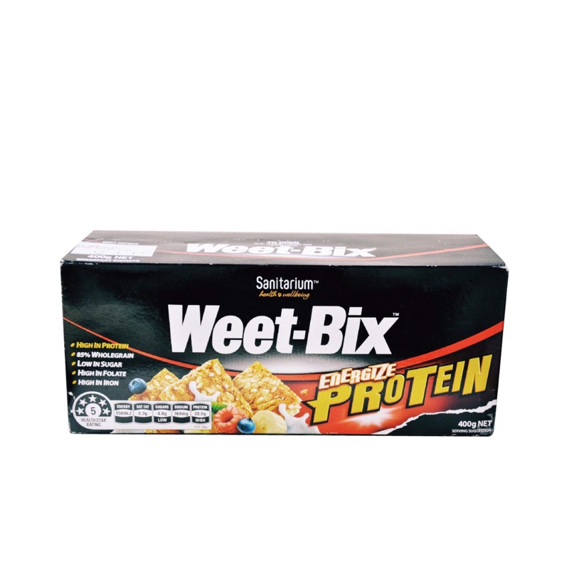 澳洲代購-Weet-bix 高纖全穀片 蛋白質添加(400g/盒)