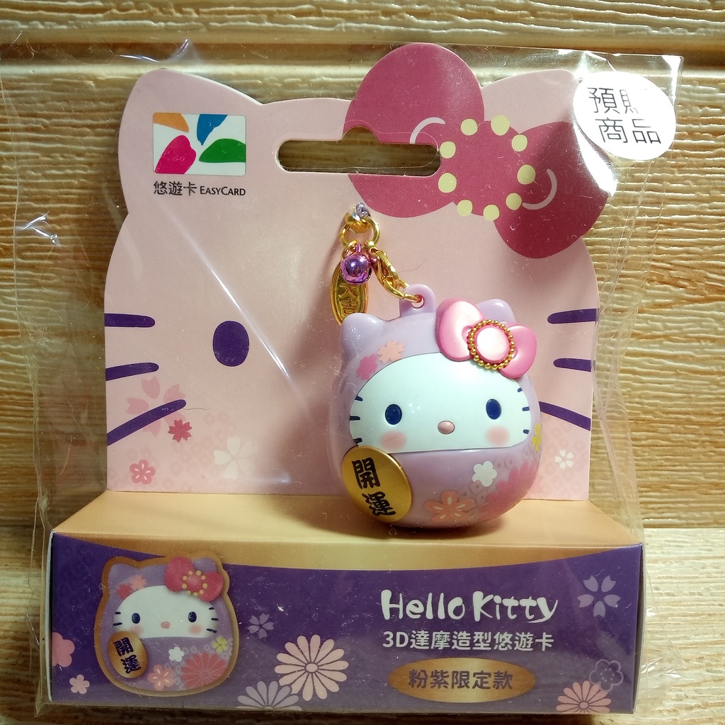 Hello kitty 紫色限定達摩 悠遊卡 現貨