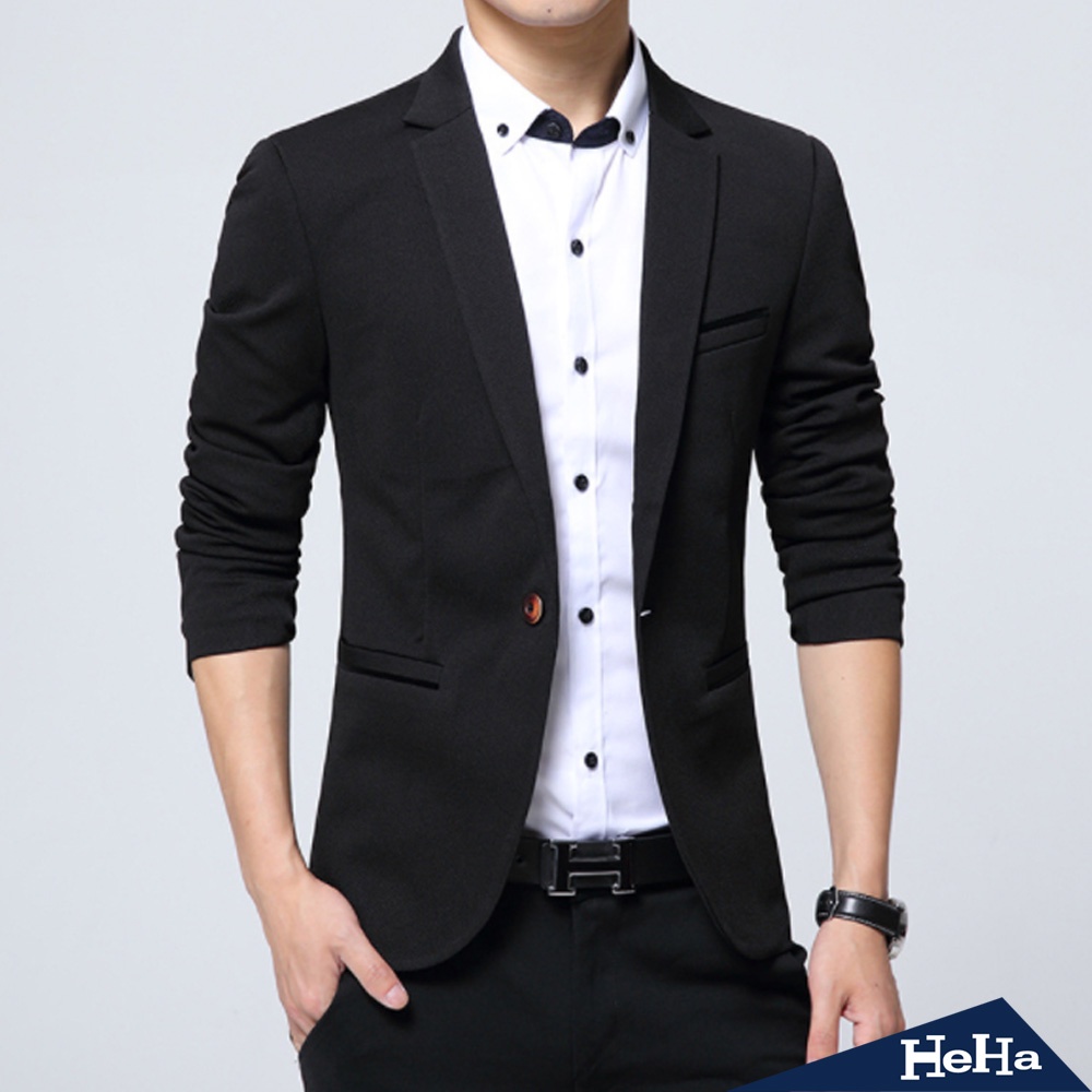 【HeHa】韓版修身西裝外套 四色 西裝 韓版外套 韓系歐巴 西裝外套