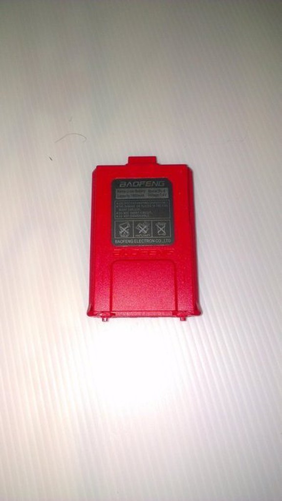 "萊特茵工房" (紅) 寶峰 UV- 5R 對講機電池 DR-33UV VU180 VU1 GK-F160 GK-D80