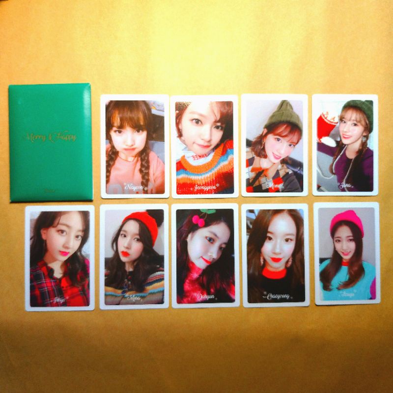預購禮 Twice Merry Happy 預購禮小卡聖誕heart Shaker 蝦皮購物