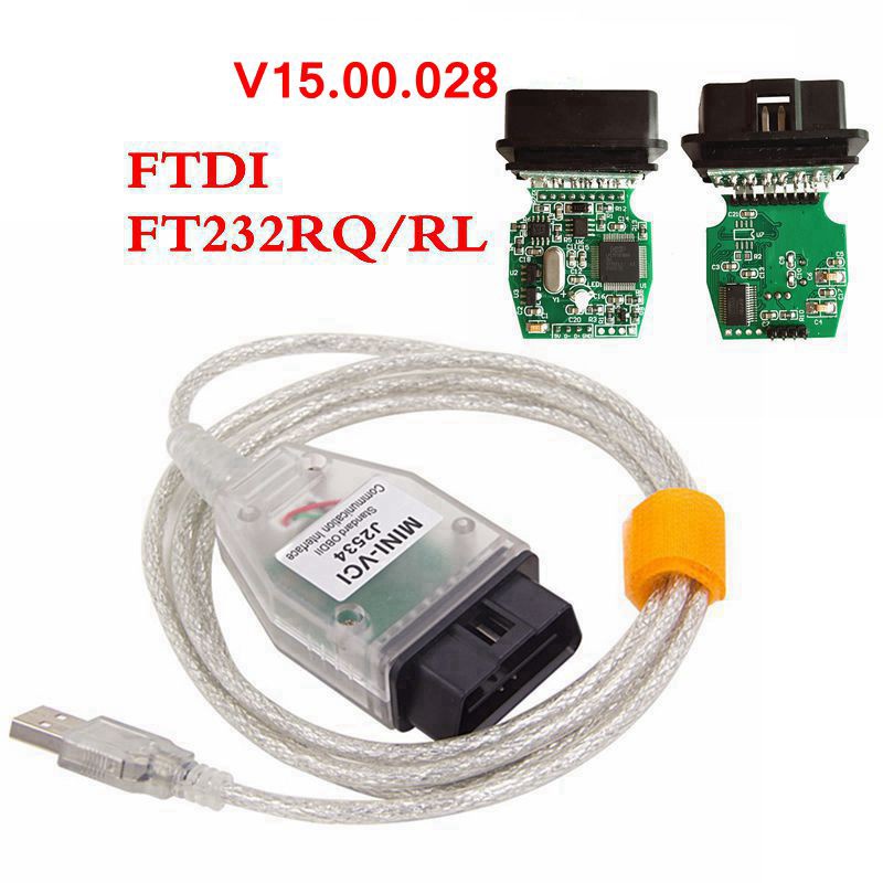 最新 V15.00.028 TIS Techstream MINI VCI 支持豐田多語言 FT232RQ/RL OBD